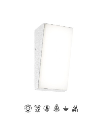 SOLDEN * APLIQUE EXTERIOR VERT.BLANCO  LED IP65 - 9W - 3000K